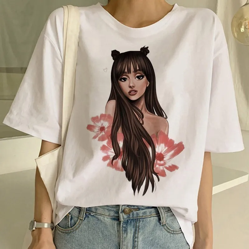 Ariana Grande, женская футболка, 7 колец, модная, Harajuku, Thank U Next, футболка, 90 s, хип-хоп, короткий рукав, Ullzang, футболка, топ, футболка, Женская