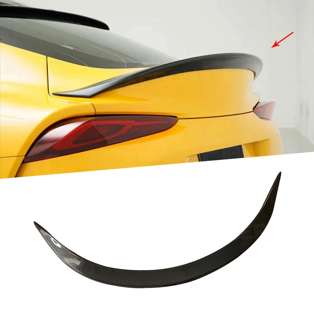 Задний спойлер из углеродного волокна для Toyota Supra черное покрытие 2019 - 2020 FRP