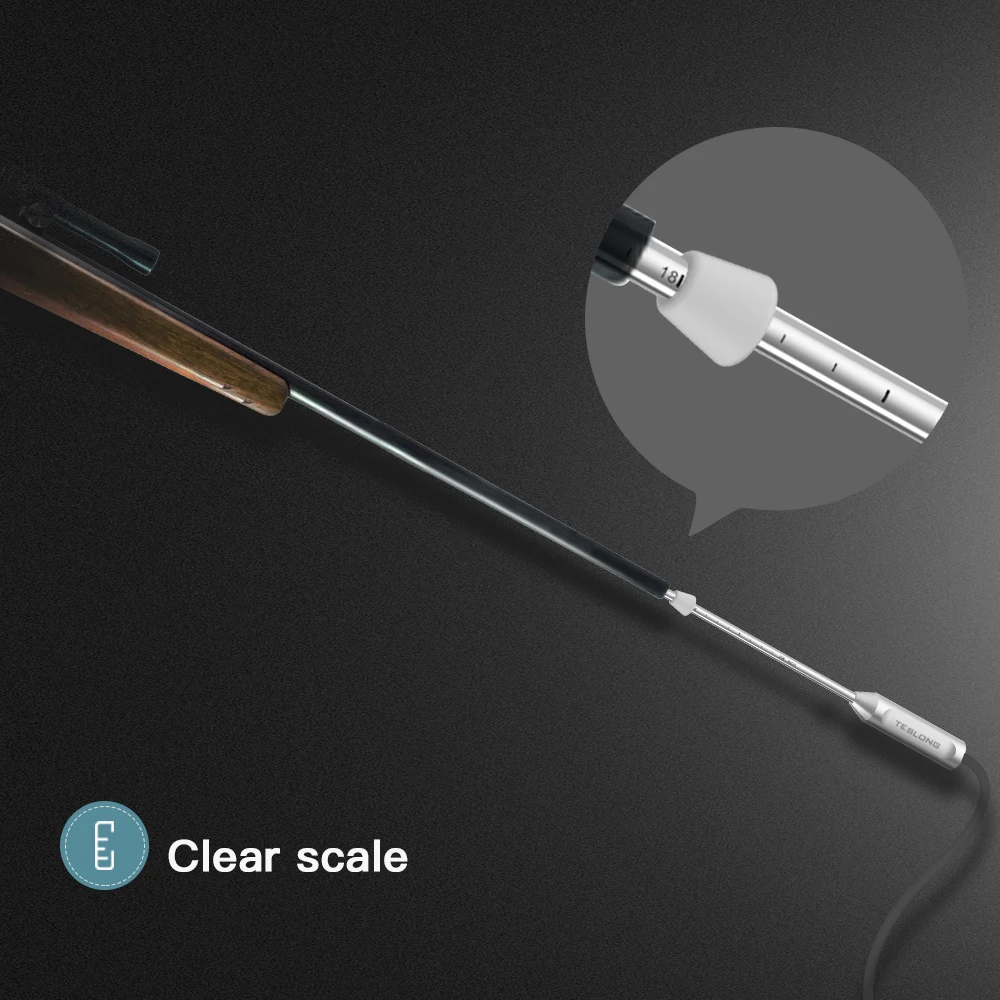 Teslong Rigid Rifle Endoscope, Gun Camera Borescope for Barrel, 26'' Rod Fits .20 Caliber & Larger, Suitable for Android Phone 4