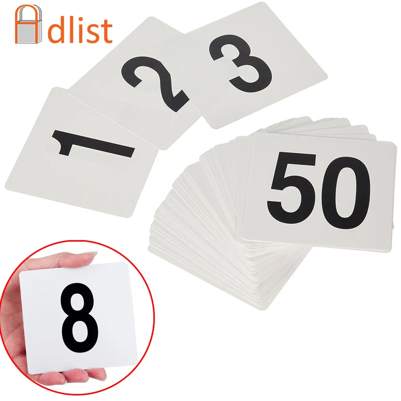 table number cards