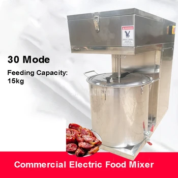 

15kg Capacity Multifunction Food Mixer Stainless Steel Commercial Automatic Electric Dumpling Stuffing Stirring Machine 30 Model