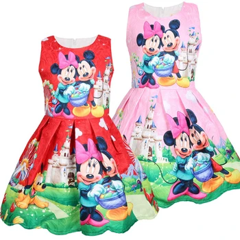 

2020Fashion girl dress summer Minnie dress Hello Kitty dress girl party dress birthday gift costume 3-8 years old