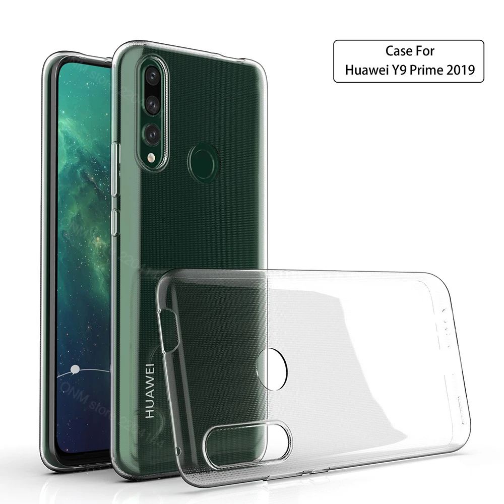 Чехол для Huawei Y9 Prime 2019 прозрачный силиконовый чехол Бампер STK L21 L22 LX3 задняя