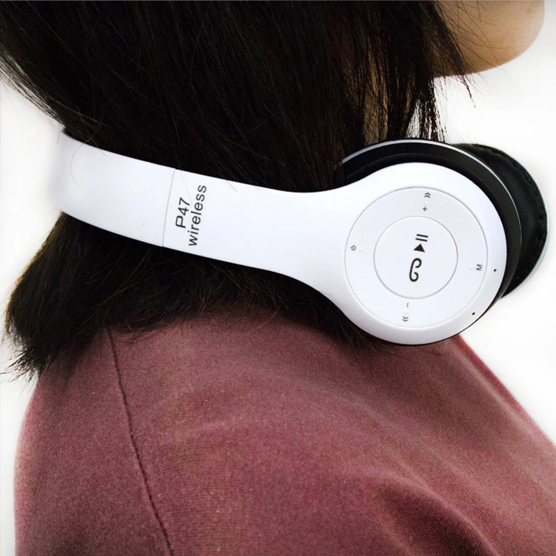 P49 HIFI Stereo Foldable Wireless Headphones Bluetooth Headset with mic support TF card For mobile xiaomi iphone sumsamg tablet