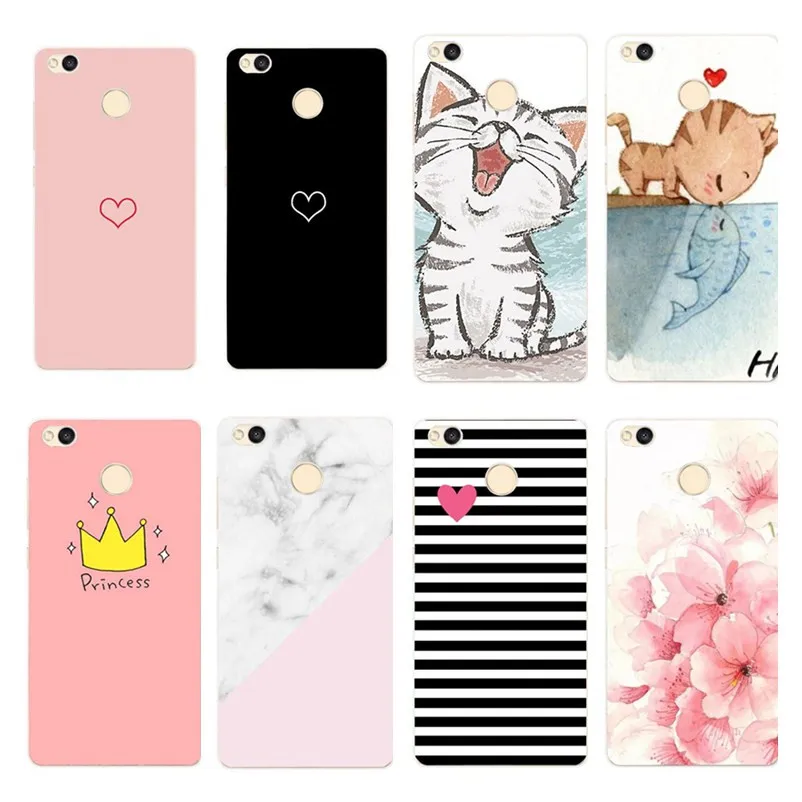 Phone Cases For Xiaomi Redmi 4X Case Cute Silicone Soft TPU Back Cover Xiomi 4A Note 4 5A Plus Redmi4X Hongmi |
