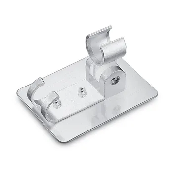 

Stylish 90 Degree Adjustable Wall Mounted Shower Head Holder Bracket High Gloss Aluminum Handheld Showerhead Sprayer Holder