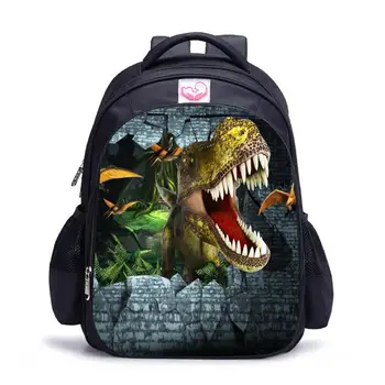 

Cool 3D Dinosaur School Bag For Teen Boys Primary Schoolbag 13/16inch High Children Student Kids Bookbags Mochila
