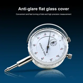

0-10MM Mechanical Pointer Dial Indicator Gauge Meter Precise 0.01mm Resolution Measure instrument Tool