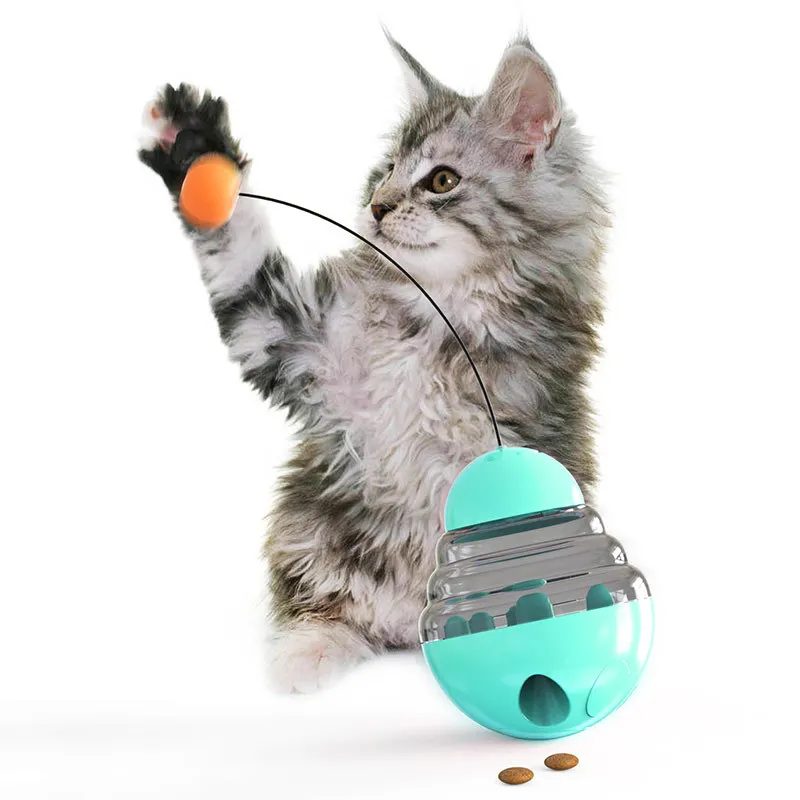 

Pet Supplies Tumbler Cat Toy Leakage Ball Funny Cat Stick Interactive Toys Dogs Plastic Noenname_null