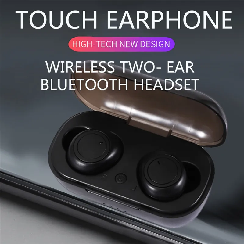 A13 Bluetooth наушники с сенсорным управлением, спортивная водонепроницаемая Беспроводная bluetooth гарнитура, двойные наушники с микрофоном для мобильного телефона