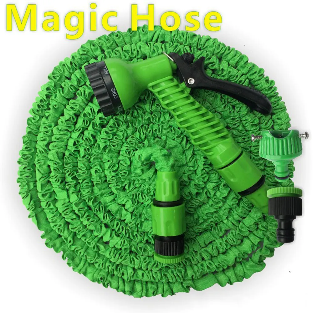Garden Hose Pipe Water Hose Expandable Magic Hose 7 Patterns Water Gun Foam Pot flexible reels hose Car Wash Gun Sprayer