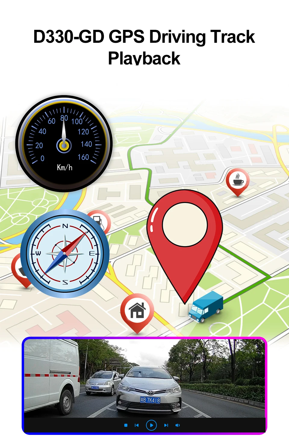 " GPS слежения автомобиля DVR MSTAR двойная камера s Фронтальная 1080P+ задняя 720P WiFi супер конденсатор Dash камера с приложением монитор парковки