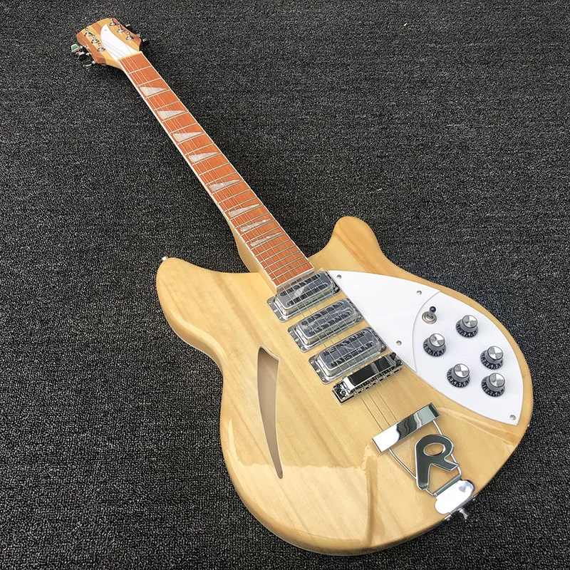 

2019 High quality 6 String Electric Guitar, Ricken 360 Electric Guitar,natural color body,Rosewood fingerboard,free shipping