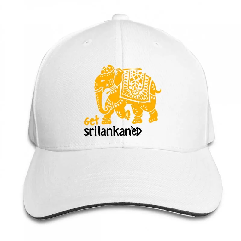 Забавный принт Srilankan черный Бейсбол кепки для мужчин и женщин, Кепка-тракер Шапки модные регулируемые кепки - Цвет: 2-White