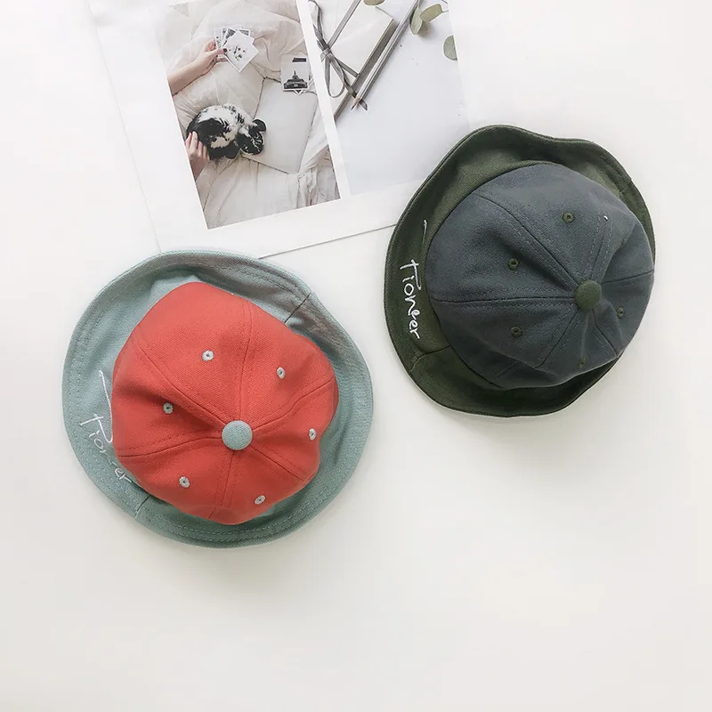 New Kids Hat Patchwork Cotton Baby Cap Autumn Spring Children Hats for Girls and Boys 1PC