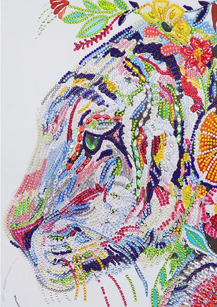 5DDIY Алмазная картина, инкрустированная животным, вышивка крестиком, мозаичная наклейка, специальные стразы, украшение - Цвет: 5