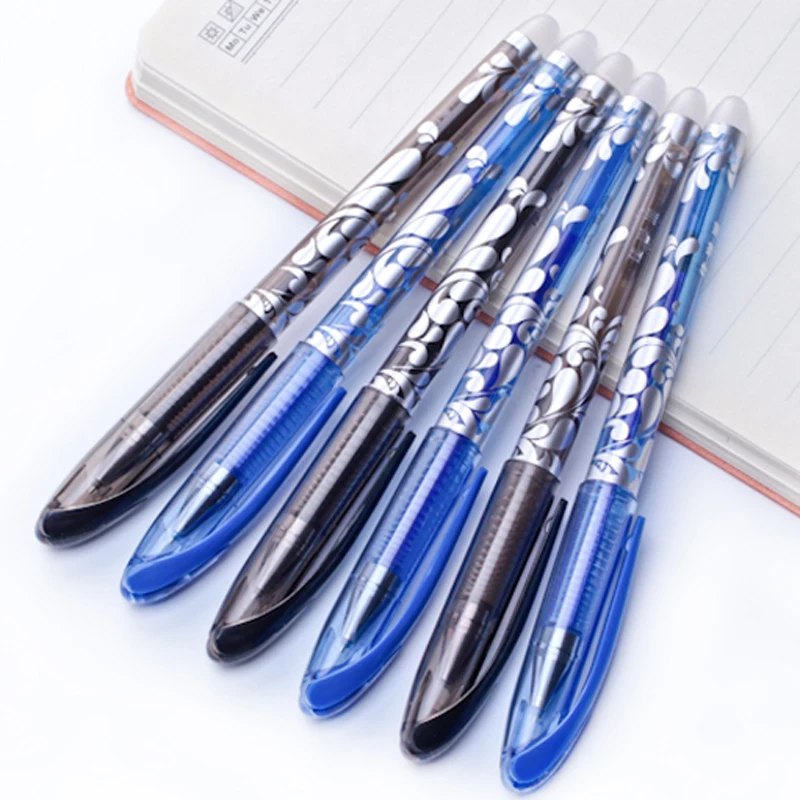 

Promotion Erasable Pen Set Washable handle Blue Black Writing Gel Pens for School Office Stationery Supplies Kids Erasable Pen