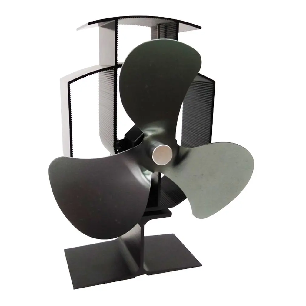 

3 Blades Fireplace Fan Wood Burning Real Hot Power Heat Powered Stove Fan Wood Log Burner Fireplace Eco Friendly