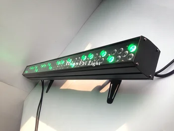 

8pieces dj disco led bar 72x3watt rgbw dmx wall washer light led lyre wash bar