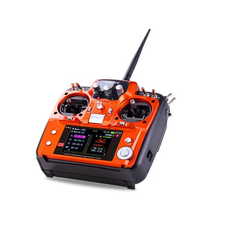 Радиоуправляемый передатчик RadioLink AT10 II 2 4 ГГц 10 каналов с приемником R12DS модуль