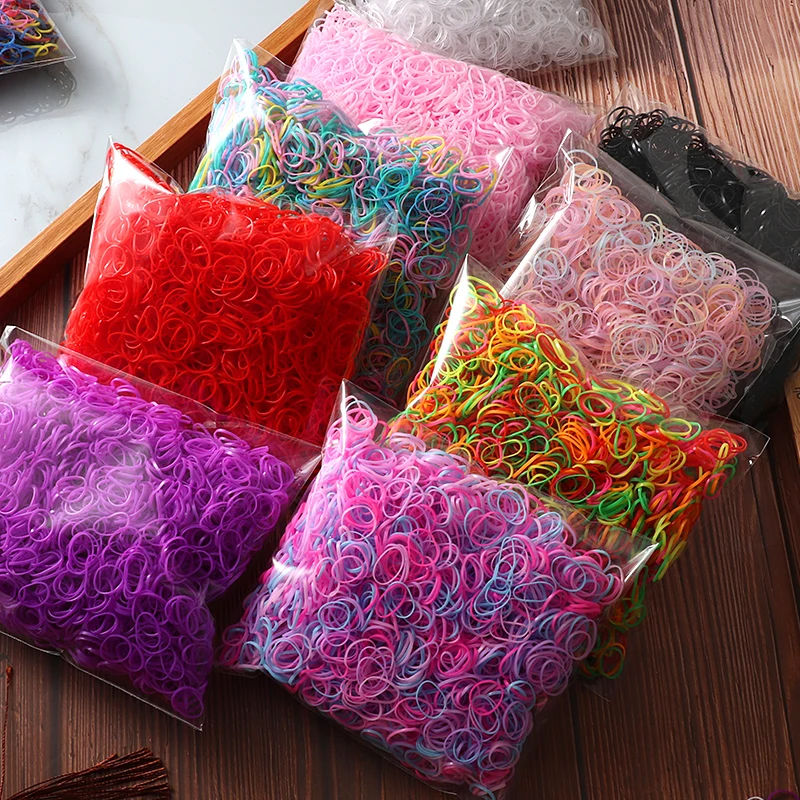 2000pcs Girls Hair Bands Hair Accessories Nylon Rubber Band Elastic Headband Children Ponytail Gum Holder Bands Kids Ornaments 2000pcs Girls Hair Bands Hair Accessories Nylon Rubber Band Elastic Headband Children Ponytail Gum Holder Bands Kids Ornaments