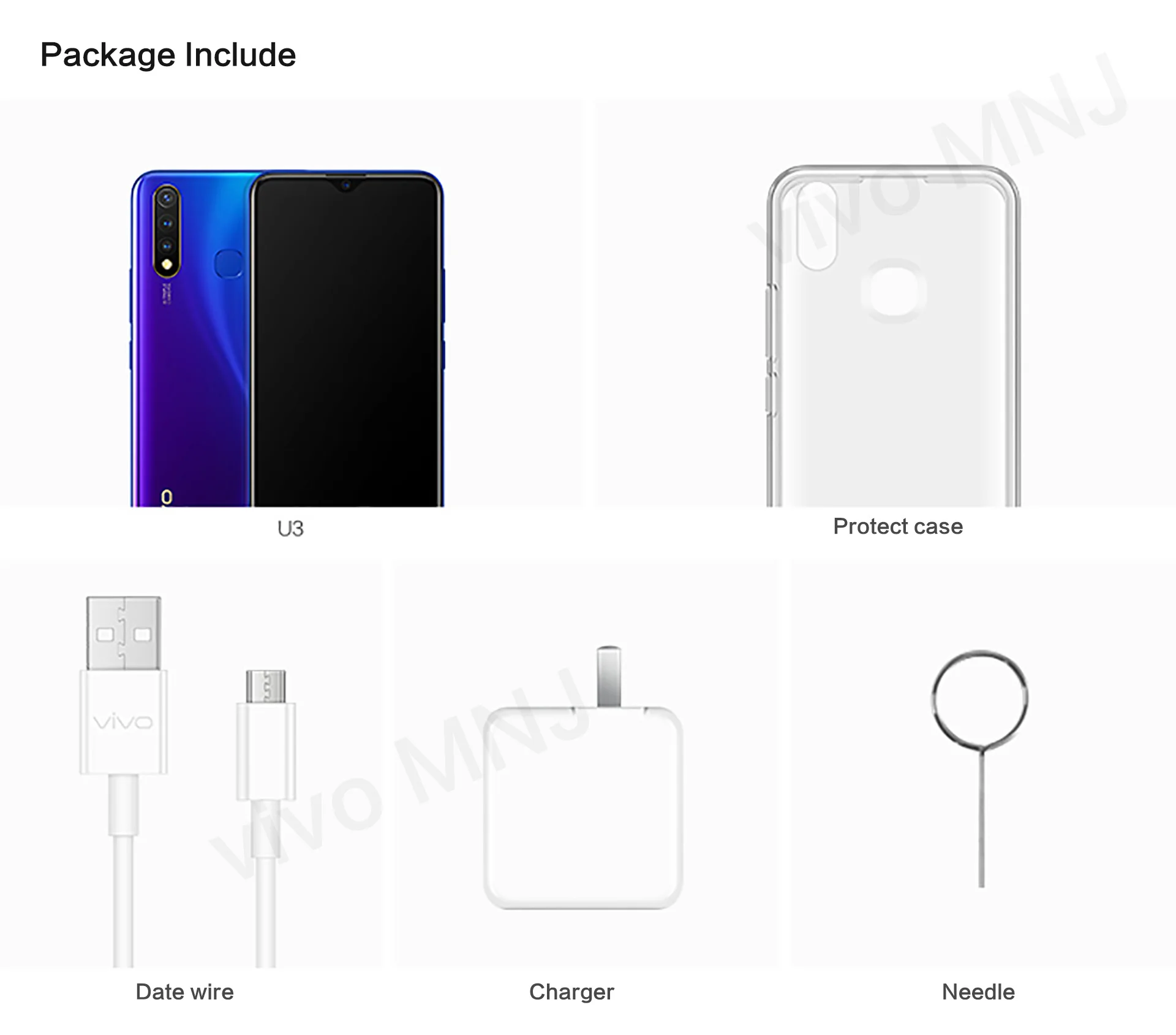 vivo U3 сотового телефона Snapdragon 675 6 ГБ 64 Гб 16.0MP 3 камеры 5000 мАч Батарея 18 Вт, ВЫСОКАЯ ЧЁТКОСТЬ, быстро заряжающийся мобильный телефон