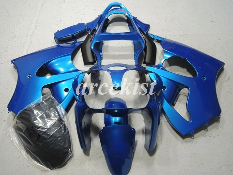 ABS мотоцикл Полный обтекатели комплект подходит для kawasaki Ninja ZX-6R 636 6R 00 02 01 2000 2001 2002 комплект кузова синий