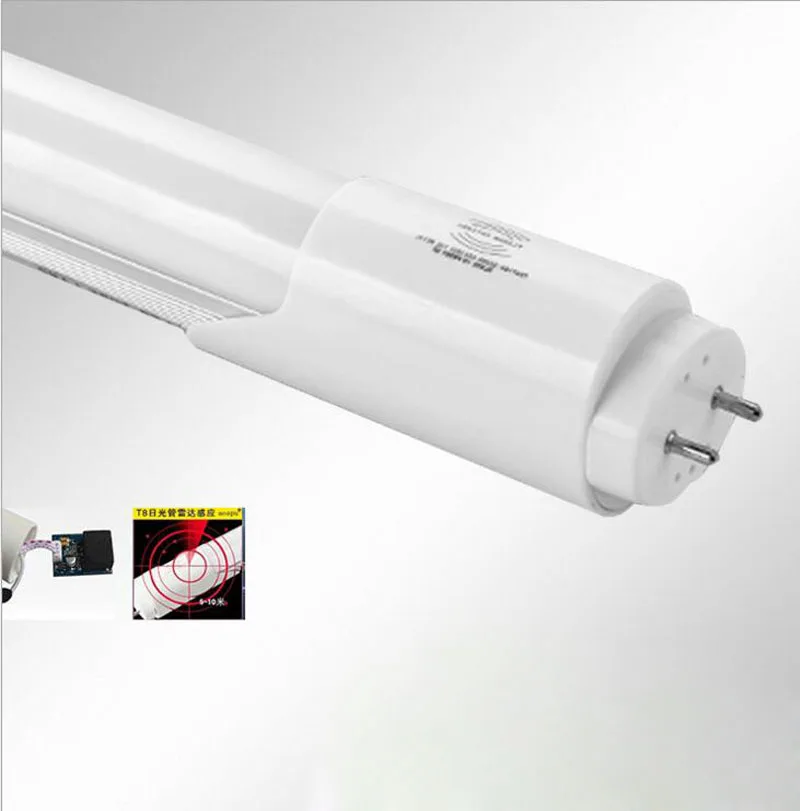 50 шт./лот T8 светодио дный Light Tube движения PIR Сенсор 4ft человеческого тела светодио дный лампы Tubos 18 Вт G13 2835 светодио дный 85 В-265 В