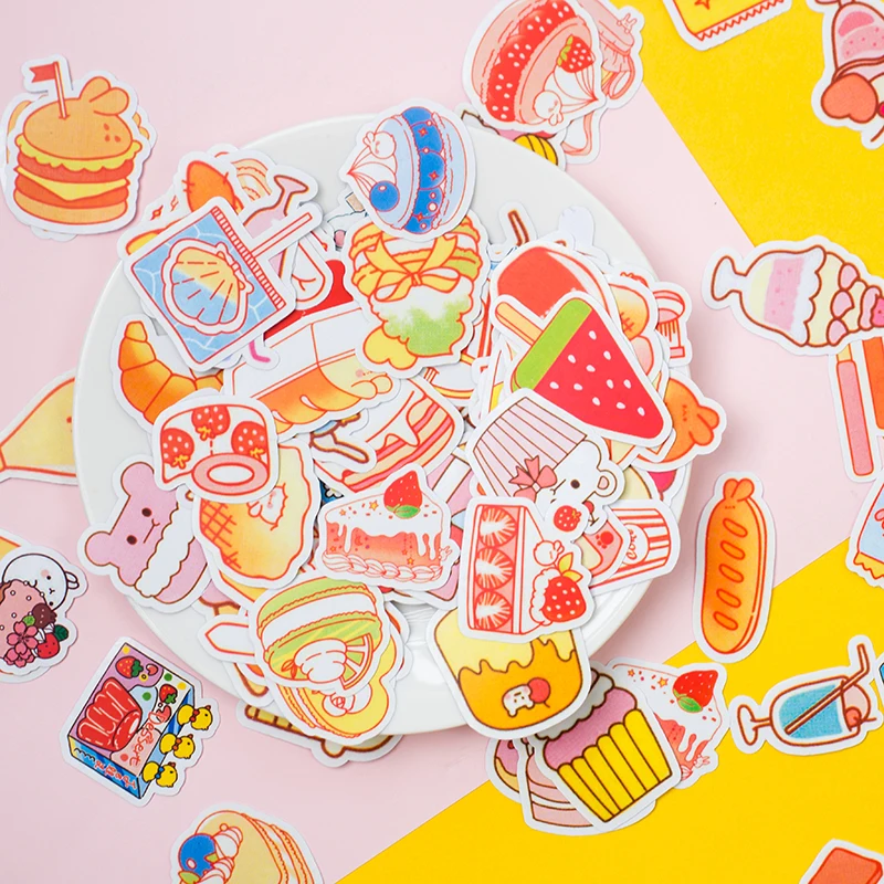 200 шт./упак. милые наклейки закуски kawaii декоративные стикеры DIY планировщик