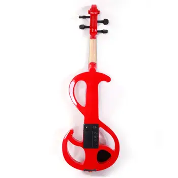 

High Grade 8 Pattern Electroacoustic Violin Kit Case Bow Rosin Black Basswood Metal Musical Instrument Beginner #US