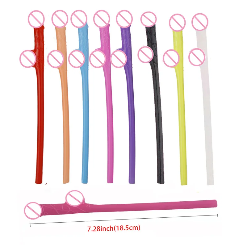 10 шт трубочки для напитков в виде пениса девичника Сексуальная Девичья ночь