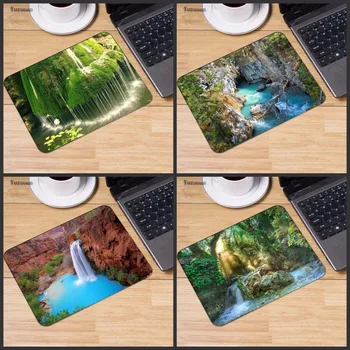 

Mairuige Waterfalls Green Water Beautiful Gaming Rubber Mouse Pad Notebook Keyboard Table Mat Speed Version Size For 18*22CM