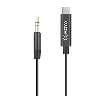 

BOYA BY-K2 3.5mm TRS to Type-C Adapter Cable for HUAWEI OPPO VIVO XIAOMI Android Connect to Camera Microphone BY-WM4 BY-WM8 Pro
