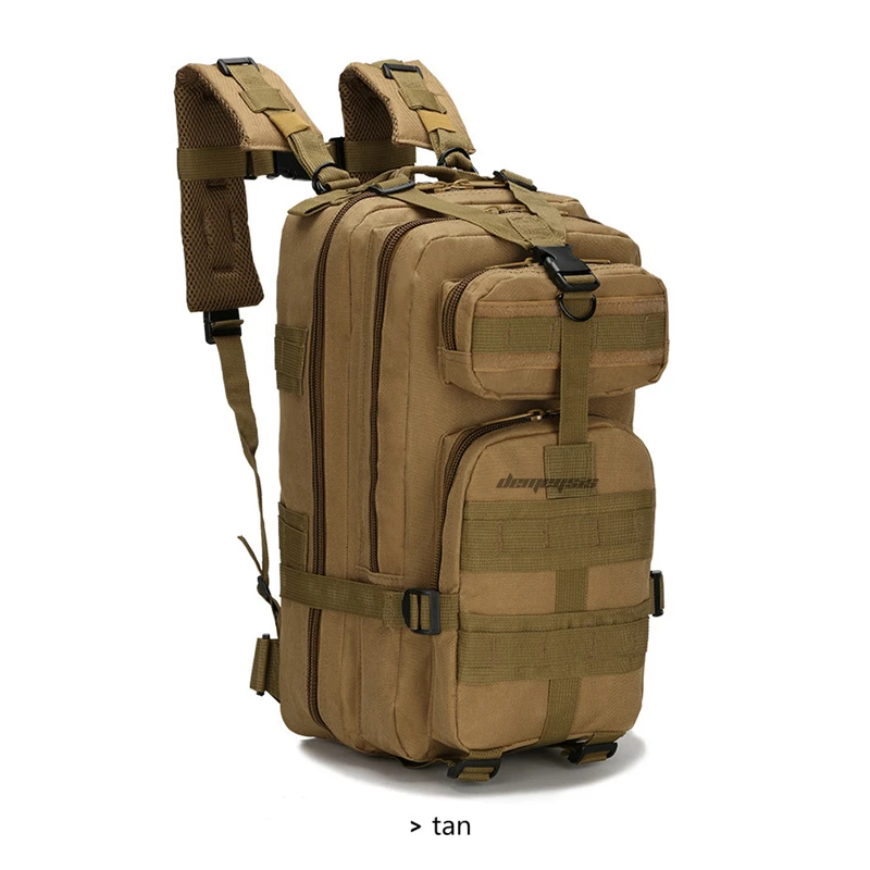 Тактический рюкзак для путешествий, прочный походный рюкзак для кемпинга, военный рюкзак, сумка для альпинизма, большой емкости, походные рюкзаки - Цвет: tan