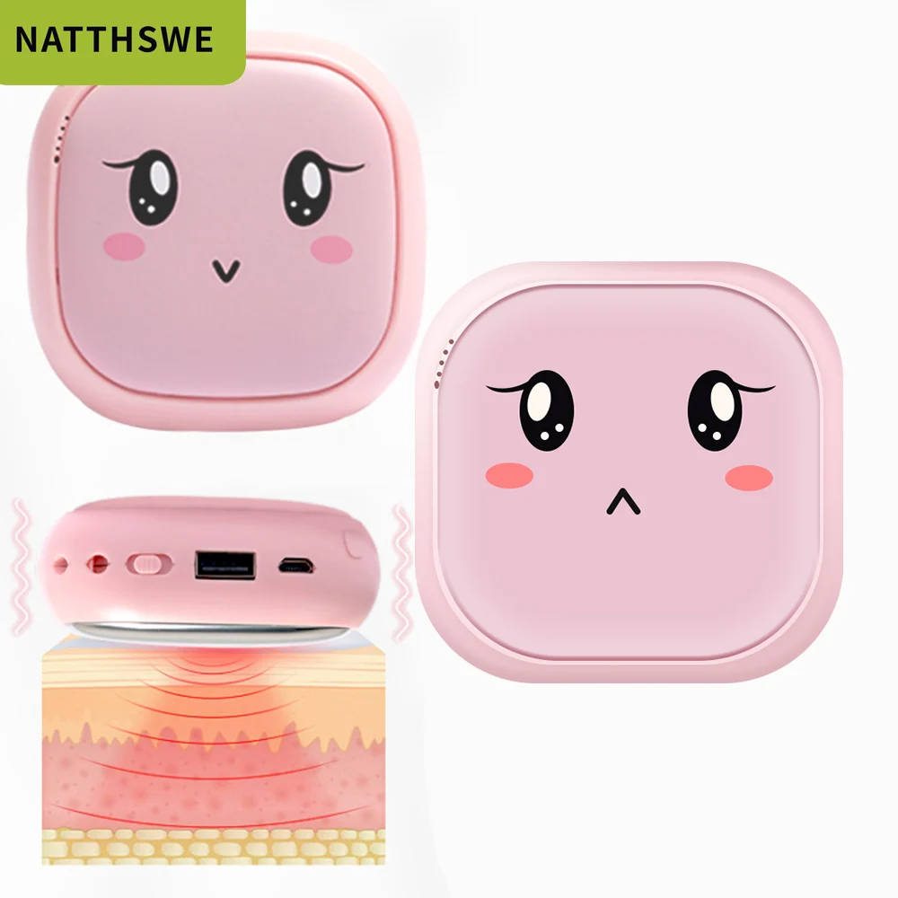 

NATTHSWE 10000mAh Capacity Mobile Power Bank 3 in 1 Hand Warmer Beauty Instrument Charging Treasure Portable External Battery