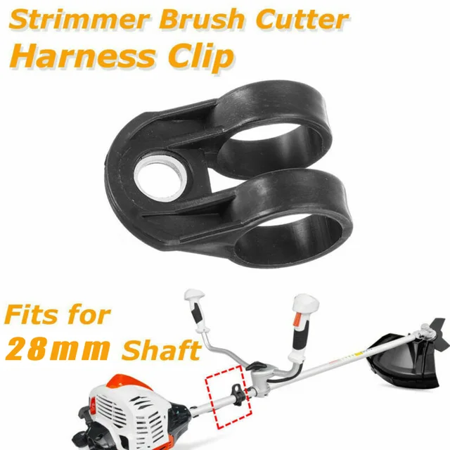 Universal Trimmer Brushcutter Harness Hook Clip Bracket Black for 26mm Shaft