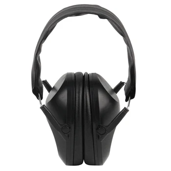 

Foldable Hearing Ear Protection Hunting Sports Ear Muff Noise Cancelling Earmuff Ear Protection Ear Plugs,Black