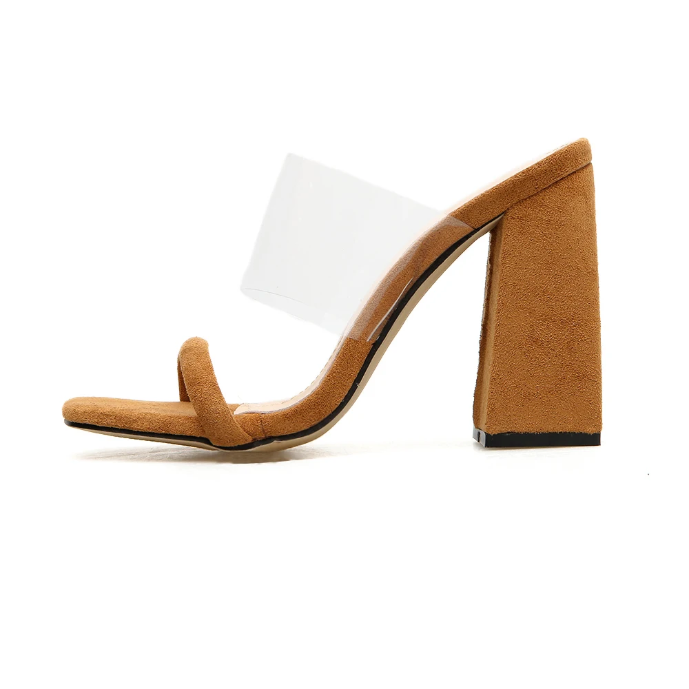 High Heel Slide Sandals 8