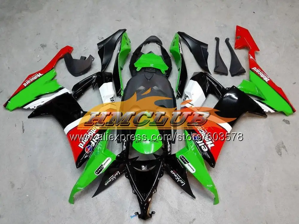 Корпус для KAWASAKI ZX1000C ZX-10R ZX10R 08 09 10 черный Пламя 118CL. 21 ZX 10R 1000CC ZX1000 ZX 10 R 2008 2009 2010 обтекатели - Цвет: No. 6