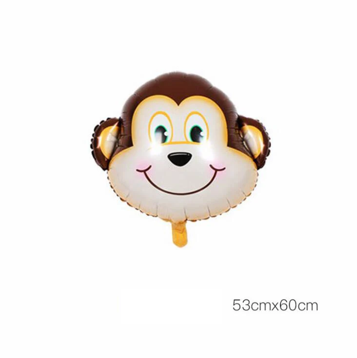 monkey 2 шт. мини-шары из фольги для животных украшения для дня рождения Детские шарики для рыбки надувные игрушки Детские шарики для вечеринки - Цвет: monkey