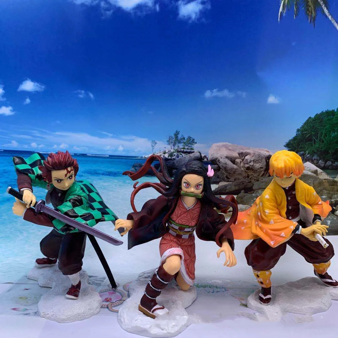 Мультяшная игрушка-Рассекатель демонов GK Battle Kamado Tanjirou Nezuko Agatsuma Zenitsu гаражный