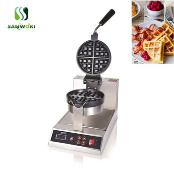 

Commercial Electric Flip Muffin waffle making baker machine Digital Waffle Maker (thick Iron) Thick Waffle maker machine