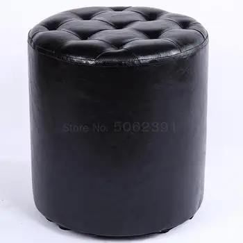 

Small Stool Household Fashionable Stool Creative Leather Stool Sofa Stool Adult Soft Stool Low Stool Solid Wood Pier