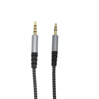 

Audio Video Cable With In-line Microphone Remote Volume Stereo Jack Replacement Cord For Headphone Audio Video Cable