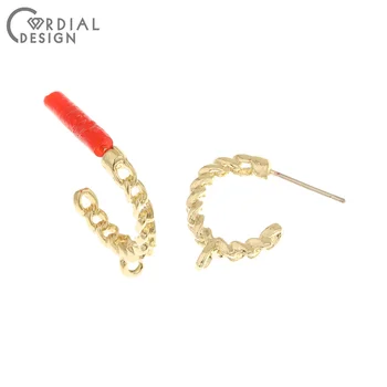 

Cordial Design 100Pcs 14*18MM Jewelry Accessories/Hand Made/DIY Making/Chain Shape/Jewelry Findings & Components/Earrings Stud