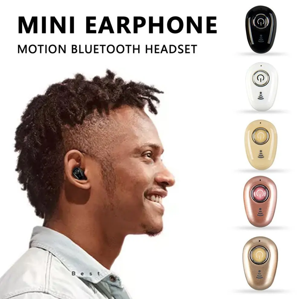 Мини Стильная гарнитура Bluetooth с высоким звуковым эффектом, музыкальные Беспроводные спортивные наушники для бега