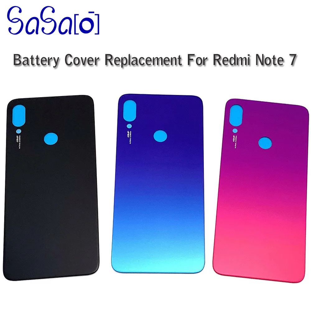 Замена запасного стекла для Xiaomi note 7 10 шт./лот крышка аккумулятора Redmi Note7 Корпус