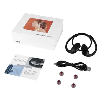 

4.2 Headset Ultra-light Wireless Sport MP3 Earphones Built-in 8GB Memory Sweatproof Running Stereo Earphones