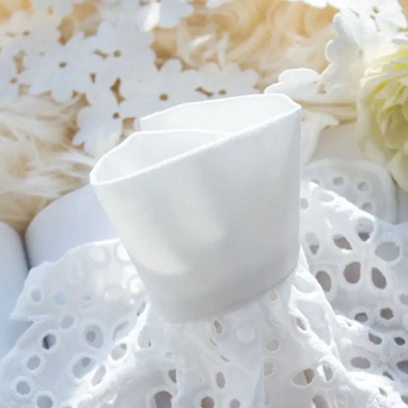Женские вязаные крючком кружевные роговые манжеты выдалбливают круглый круг съемные Поддельные рукава