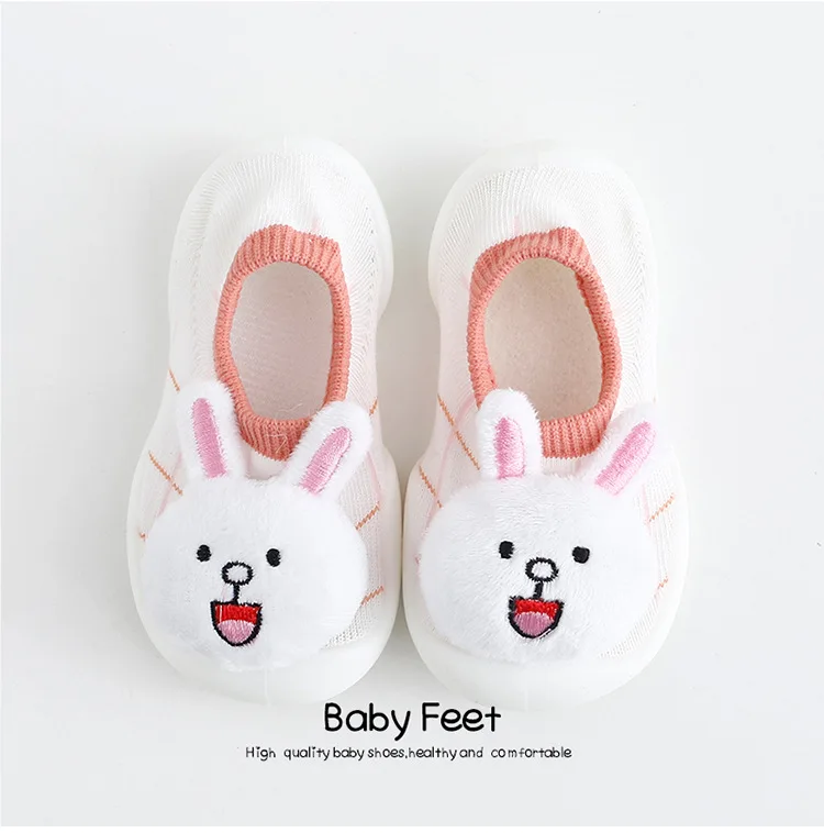 Meias de Bebê com Sola de Borracha Algodão dos Desenhos Meias com Sinos Sapatos de Bebê Piso Antiderrapante Animados Boneca Bebê Meninas Meninos Macio Bonito Botas 8 Computers & Electronics